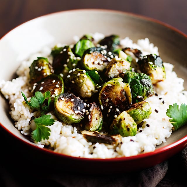 Coconut Rice with Brussels Sprouts