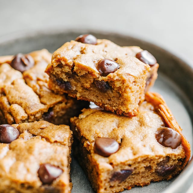 Coffee Chocolate Chip Blondies
