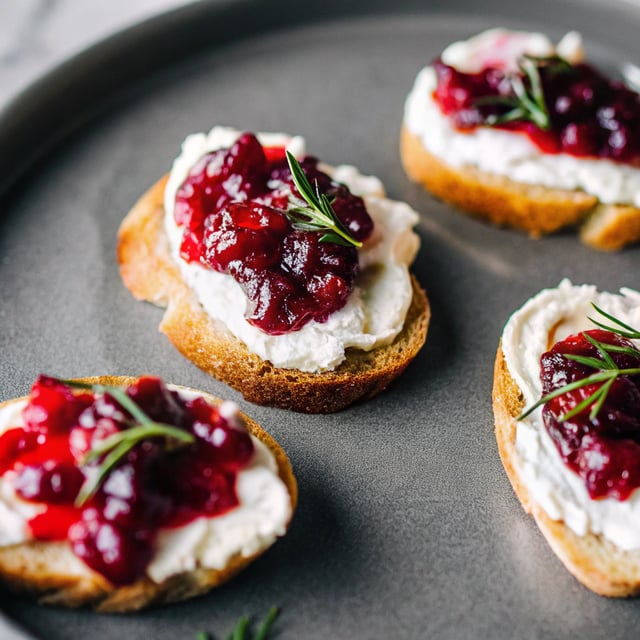 Cranberry Crostini