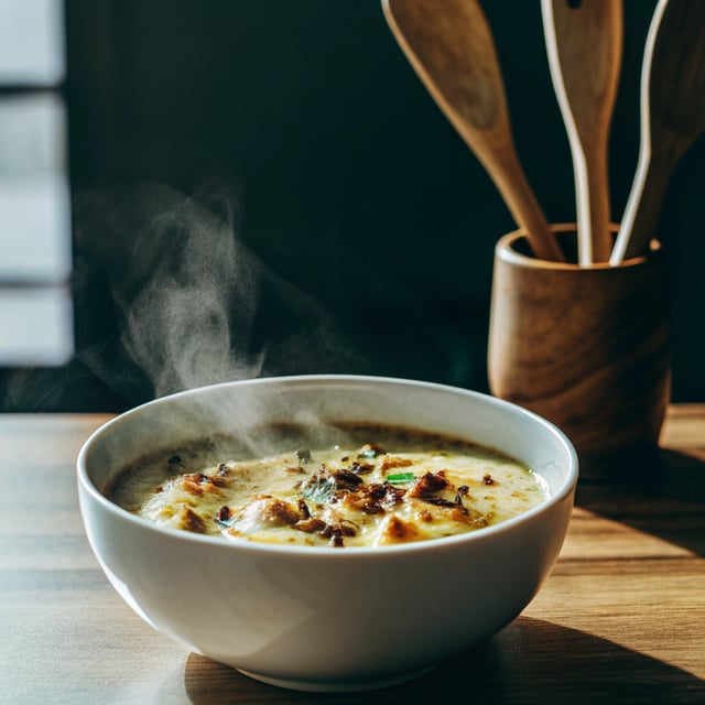 Creamy Roasted Cauliflower Soup