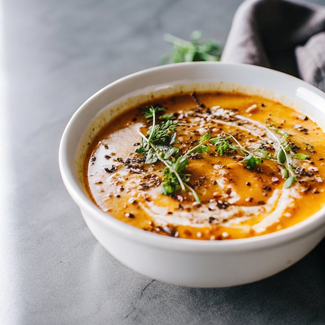 Creamy Thai Carrot Sweet Potato Soup