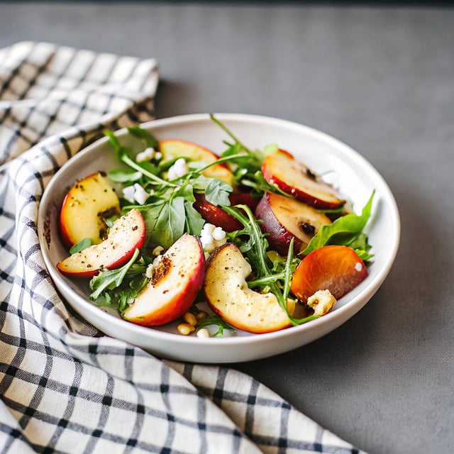 Erin’s Peach & Avocado Green Salad