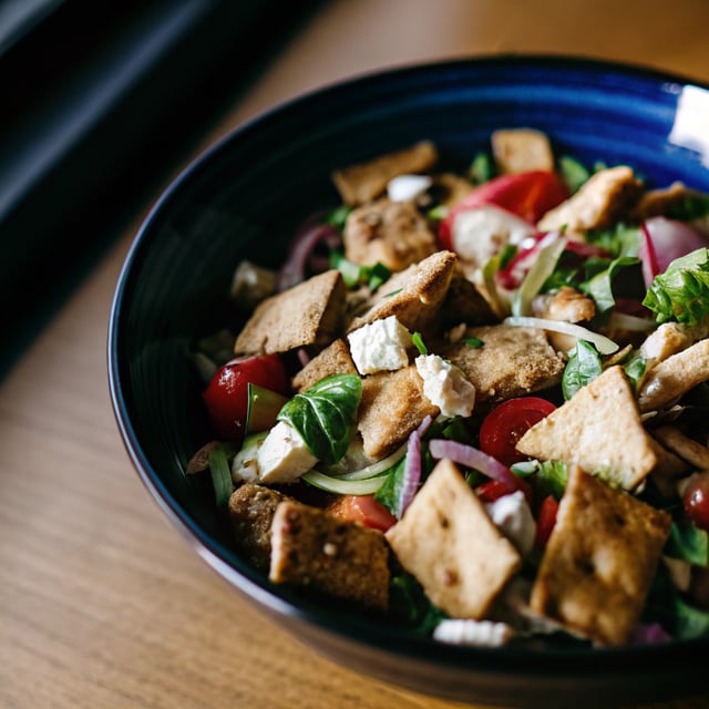 Fattoush Salad with Mint Dressing
