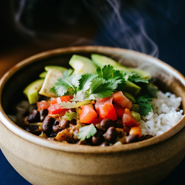 Fresh Black Bean Burrito Bowl