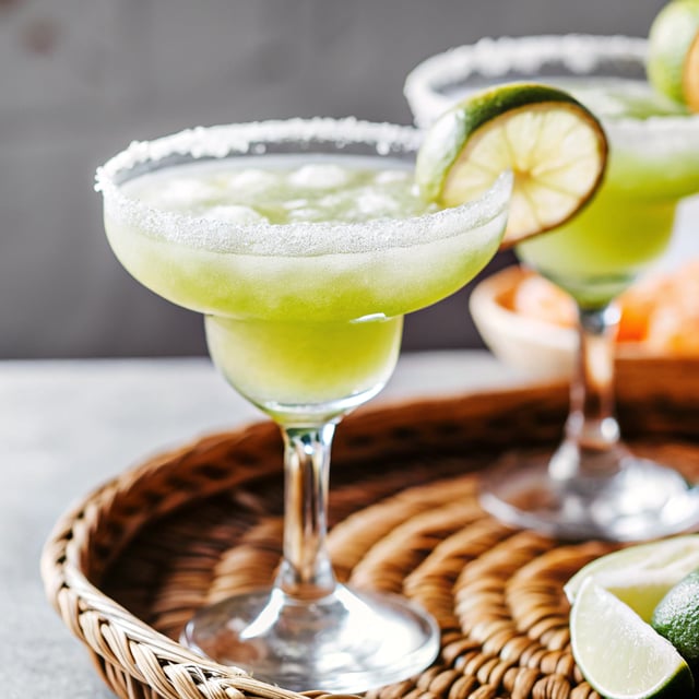 Fresh Honeydew Margaritas