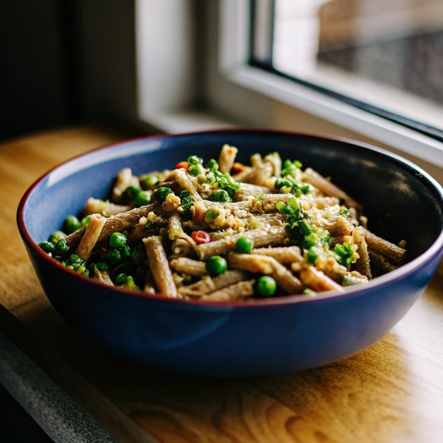 Gaby’s Pasta with Peas and Pesto