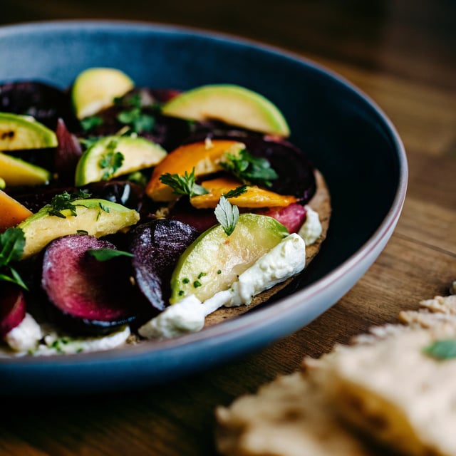 Gaby’s Roasted Beets and Labneh