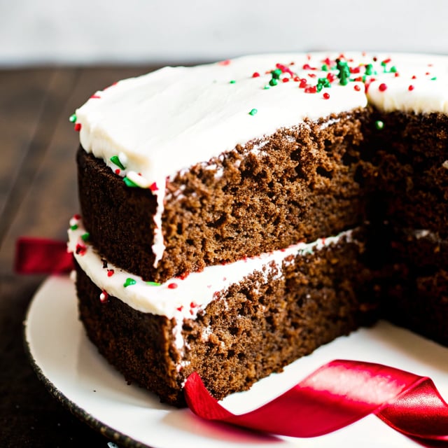 Gingerbread Cake with Cream Cheese Frosting