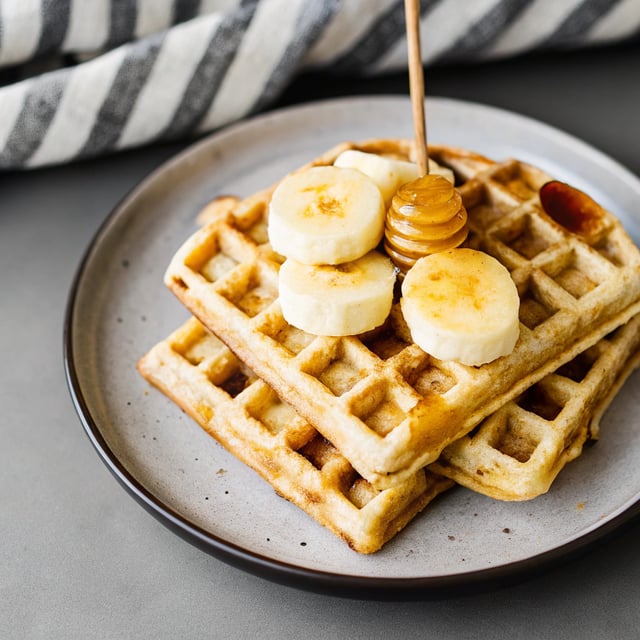 Gluten-Free Banana Oat Waffles