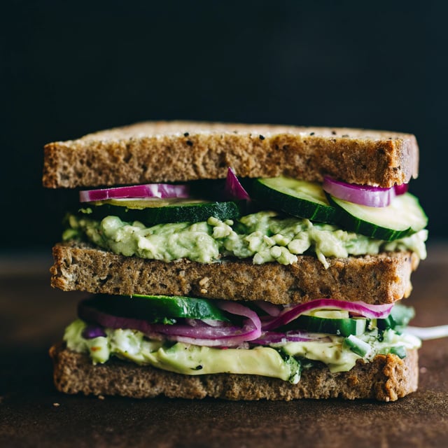 Green Goddess Hummus Sandwich
