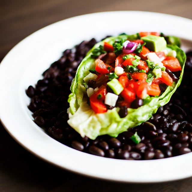 Heart of Romaine Salad with Pico de Gallo and Avocado Dressing