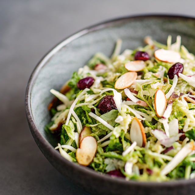 Honey Mustard Brussels Sprout Slaw