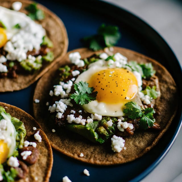 Huevos Rancheros with Avocado Salsa Verde