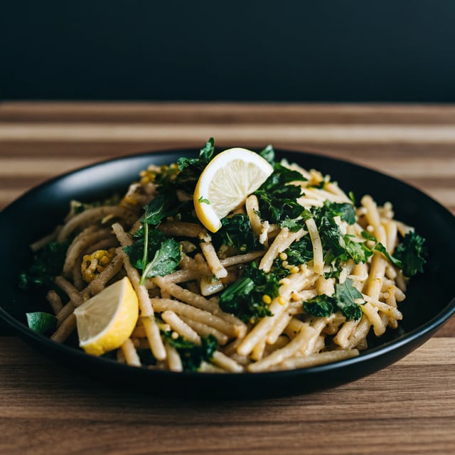 Lemony Collard Greens Pasta