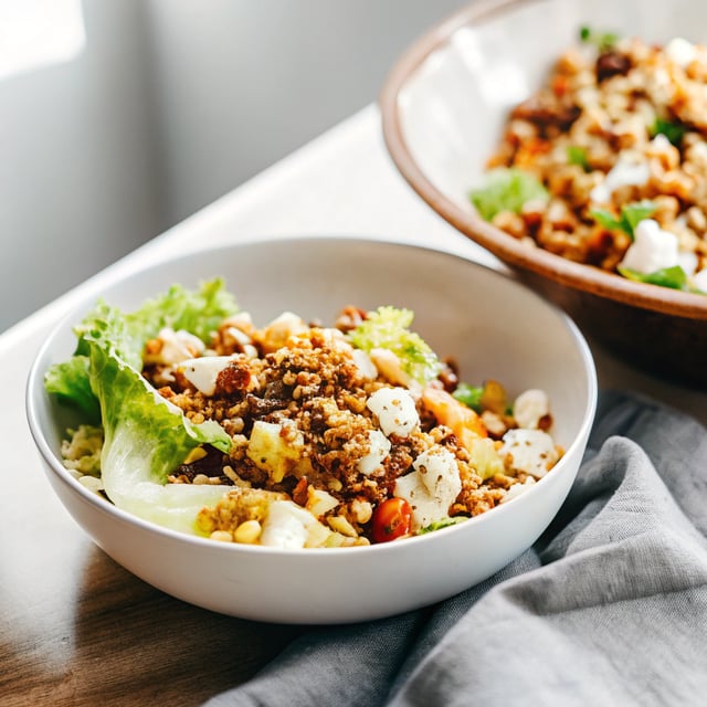 Mega Crunchy Romaine Salad with Quinoa