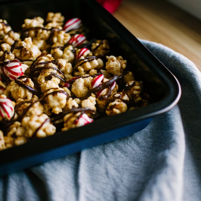 Peppermint Bark Popcorn