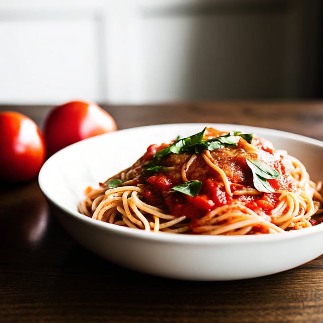Spaghetti with Fresh Tomato Sauce