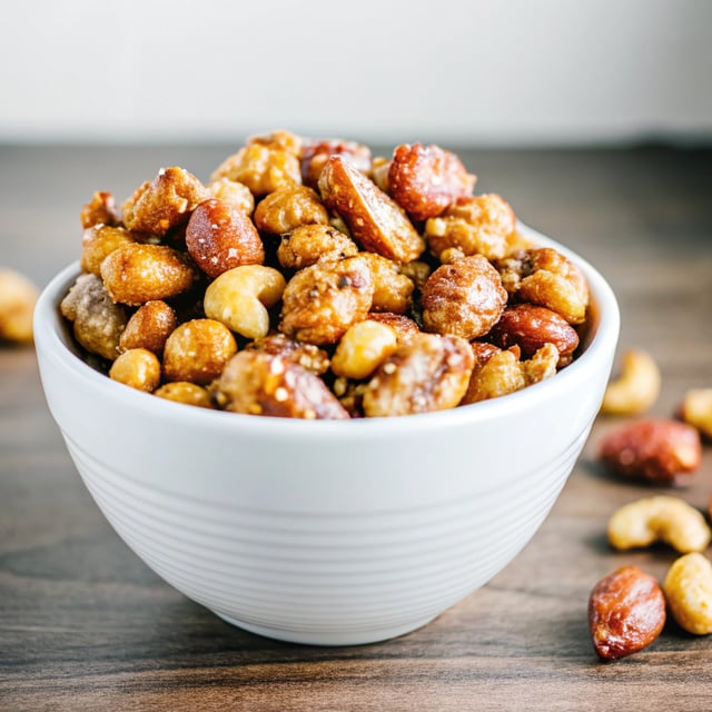 Sweet & Spicy Roasted Party Nuts