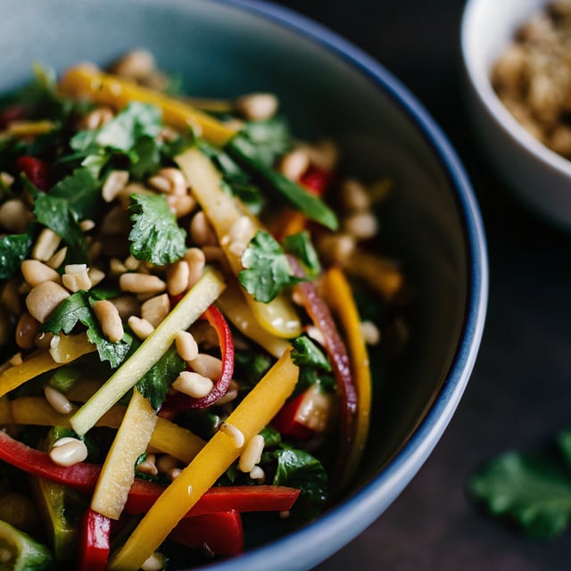 Thai Mango Salad with Peanut Dressing