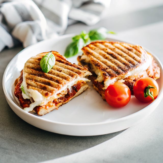 Tomato Jam and Mozzarella Panini