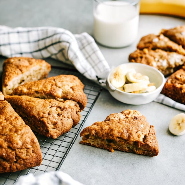 Vegan Banana Nut Scones
