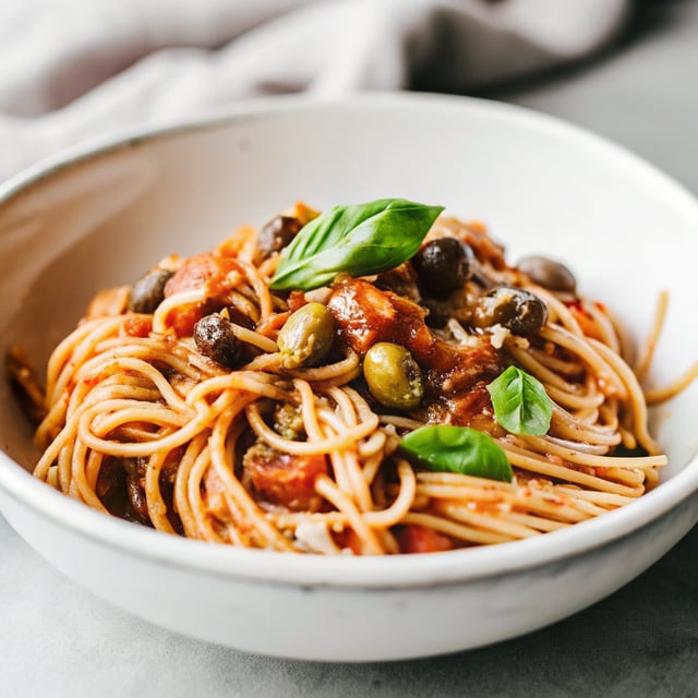 Vegan Spaghetti alla Puttanesca