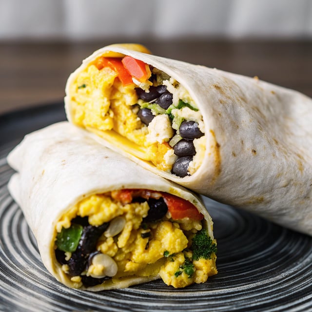 Vegetarian Breakfast Burritos