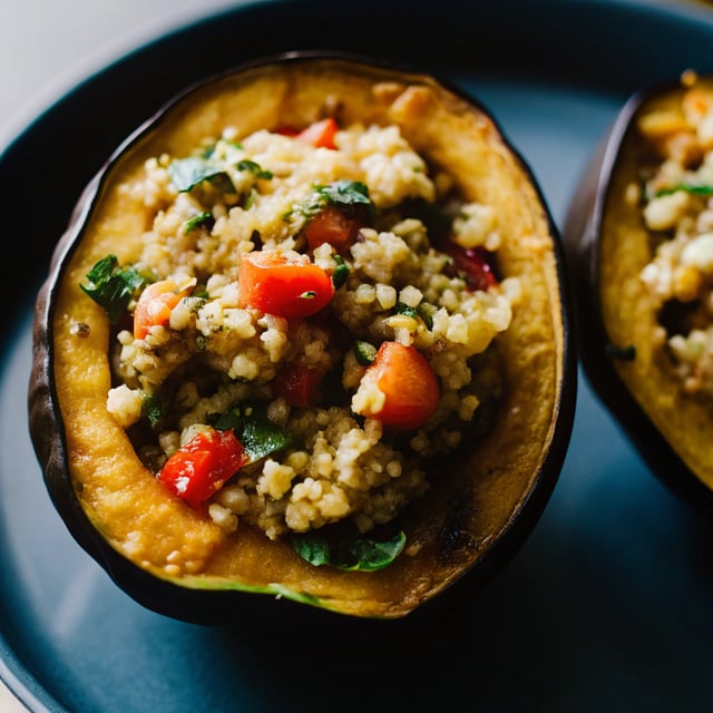 Vegetarian Stuffed Acorn Squash