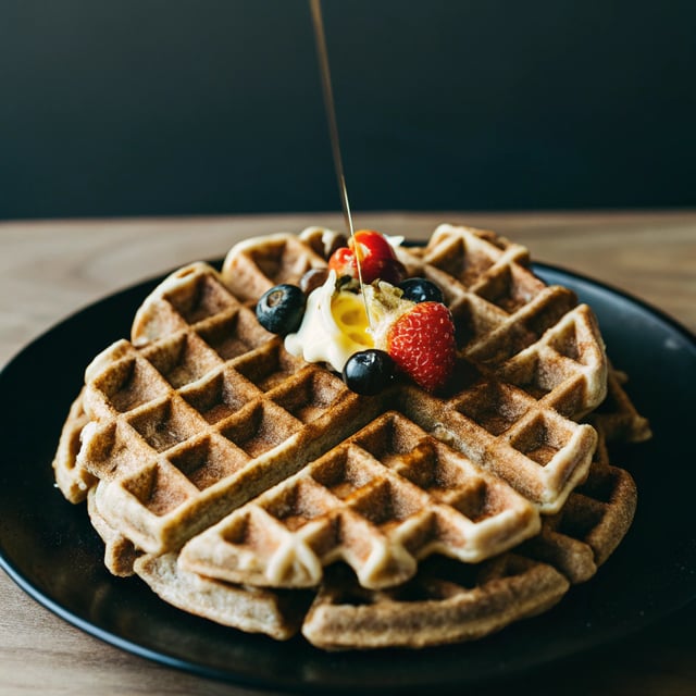 Whole Wheat Coconut Waffles