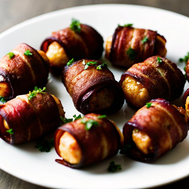 Bacon Wrapped Tater Tot Bombs