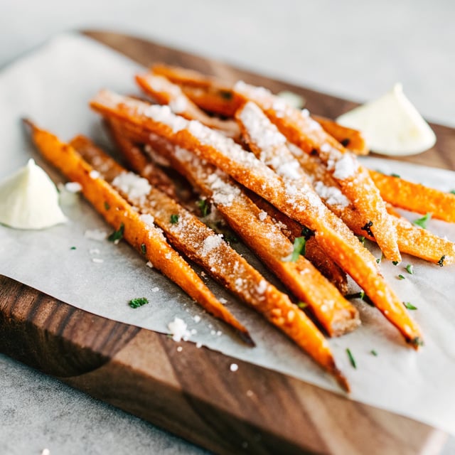 Baked Garlic Sweet Potato Fries