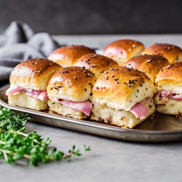 Baked Ham and Cheese Sliders
