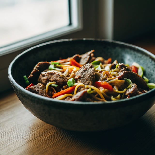 Beef Noodle Stir Fry