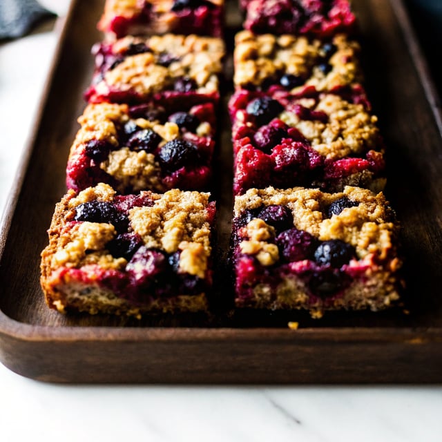 Berry Medley Oatmeal Crumb Bars