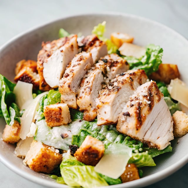 Best Chicken Caesar Salad with Homemade Croutons