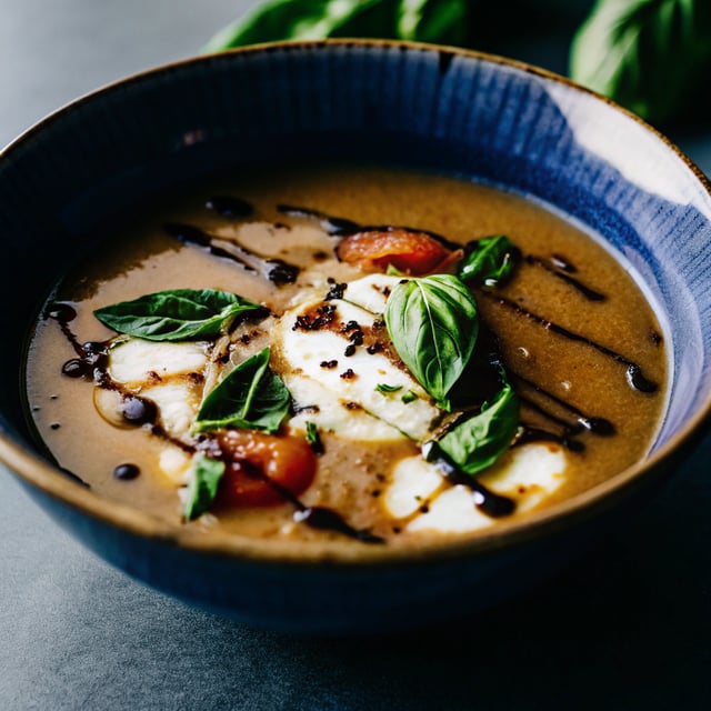 Caprese Tomato Soup