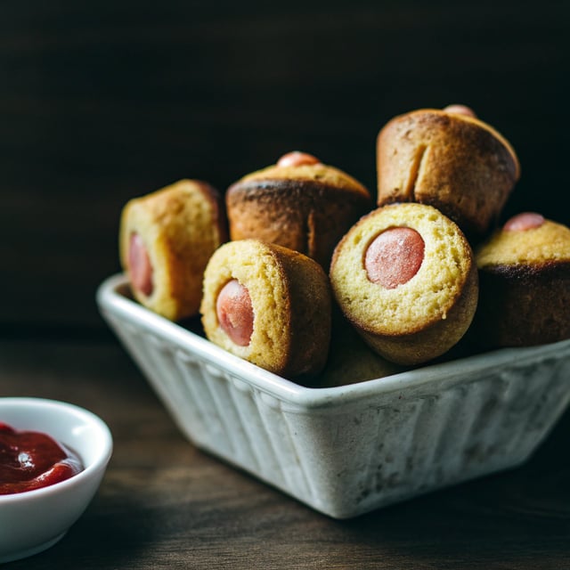 Corn Dog Mini Muffins