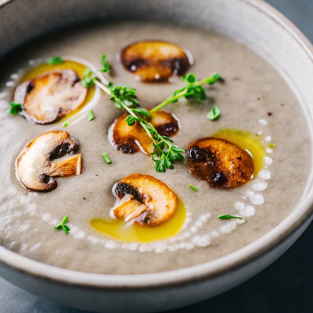 Creamy Roasted Mushroom Soup