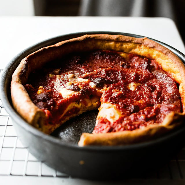 Deep Dish Chicago Style Pizza