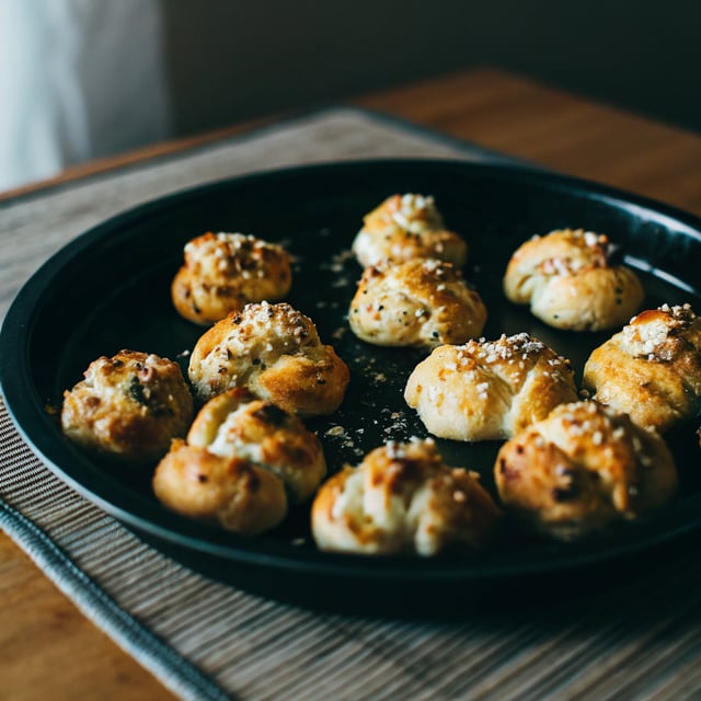 Easy Garlic Parmesan Knots