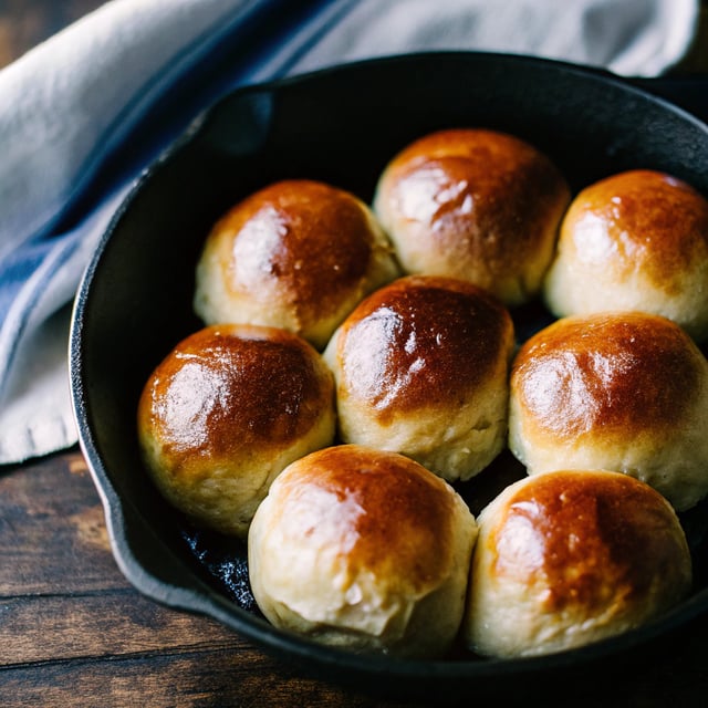 Easy Skillet Dinner Rolls