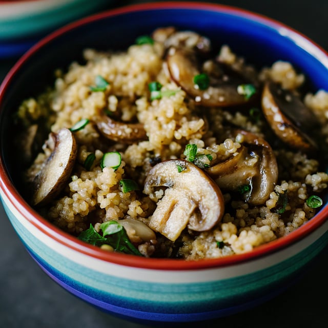 Garlic Mushroom Quinoa