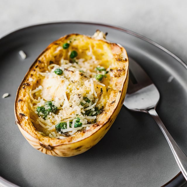 Garlic Parmesan Spaghetti Squash