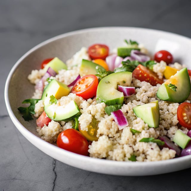 Greek Quinoa and Avocado Salad