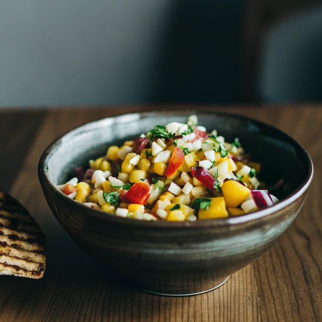 Grilled Corn Mango Salsa