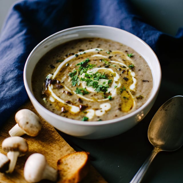 Homemade Cream of Mushroom Soup