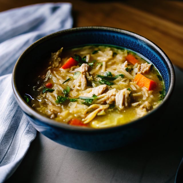 Lemon Chicken Orzo Soup