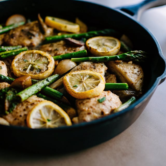 Lemon Chicken with Asparagus and Potatoes