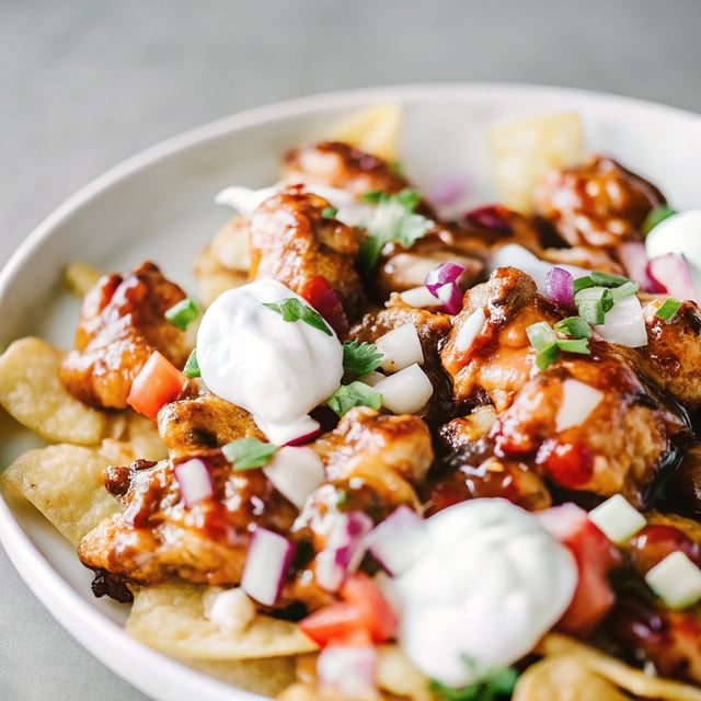 Loaded BBQ Chicken Nachos