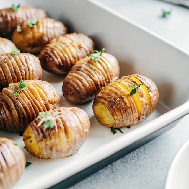 Mini Hasselback Potatoes